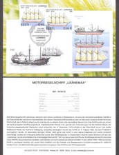 Motor sailer Läänemaa 2022 Estonia  PresentCard-ger Mi 1050