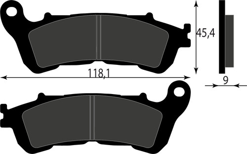 Front brake pad 06455 - meh, 006