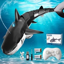 1:18 Remote Control Shark Toys RC Sub Boat Racing SUBMARINE Spray Fish Baby Toy