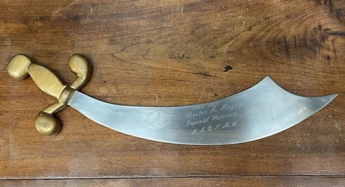 Shriners aaonms scimitar sword - shriners,