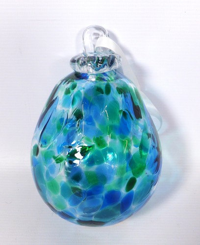 Hanging glass witch - glass, ball