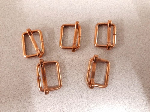 19mm copper finish metal - 5x,