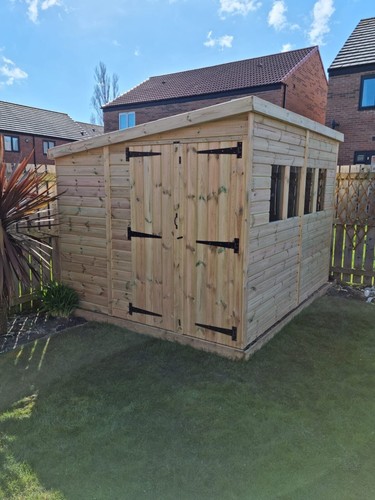 10x8 pent wooden garden - 10x8, shed