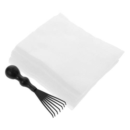 Portable hair brush cleaning - brush,