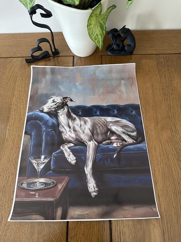 Elegant grey whippet - elegant,