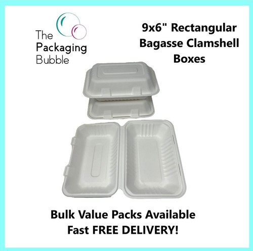Bagasse clamshell boxes - bagasse,