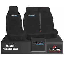 FORD TRANSIT CUSTOM HEAVY DUTY 100% WATERPROOF VAN SEAT COVERS BLACK 2013-2024