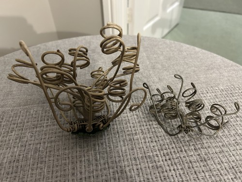 Pair antique vintage flower - vintage,