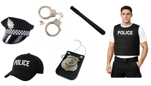 Police fancy dress accessories - police,