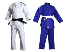 Adidas Judo Uniform J500B – Martial Arts Training & Competition Gi BLUE/WHITE