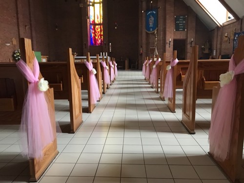 Wedding church pew - , ends