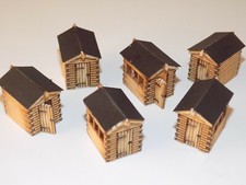 6 x garden sheds N gauge
