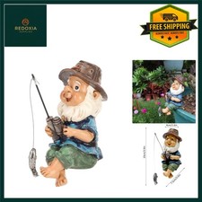 Funny Fishing Gnome Garden