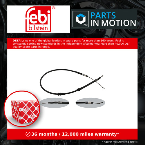 Handbrake cable rear left - handbrake, or