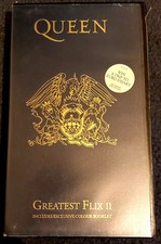 Queen Greatest Flix II Music VHS/PAL Video (With Colour Booklet)