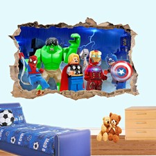Superheroes Lego Avengers Wall