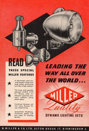 Vintage miller cycle dynamo - miller,