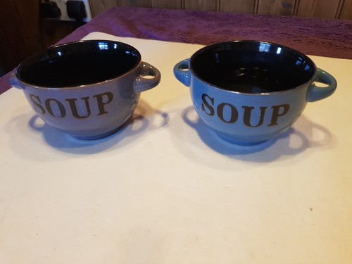 Pair soup bowls - of,