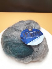 Sirdar Mohair Yarn multicoloured Grey & Teal (2 Balls Available)