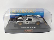 SCALEXTRIC CLASSIC FORD GT40 1/32 SCALE SLOT CAR NIOP VERY NICE!!!