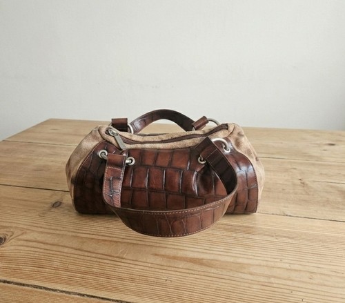 Vintage y2k brown croc - y2k,
