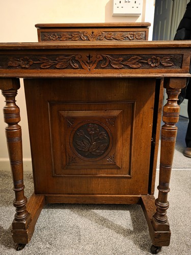 Antique victorian davenport - antique,