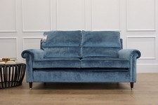 Duresta SOUTHSEA Monarch Teal Classic Back Extra Large ex-display 3 Seat Sofa