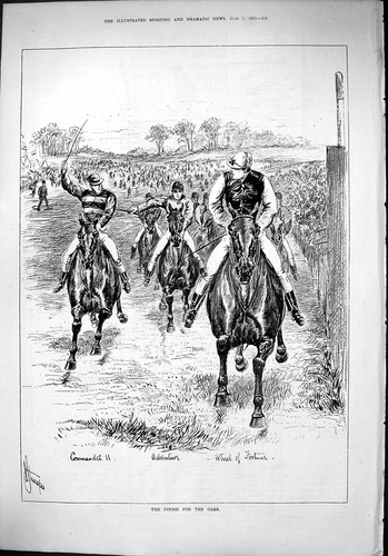 Old print 1879 oaks - old,