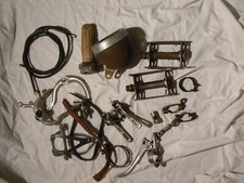 vintage bicycle parts job lot old shed clear raleigh shimano phillips bike altus