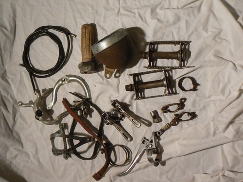 Vintage bicycle parts job lot - vintage,