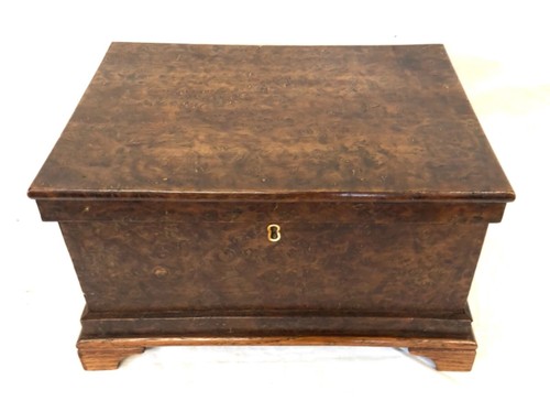 Antique pollard oak workbox - antique,