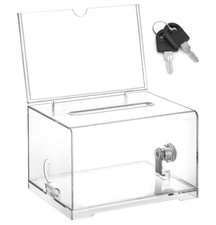 QWORK® Clear Acrylic Box with