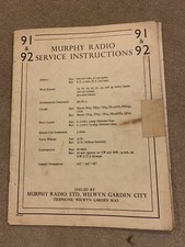Murphy Radio  service manual