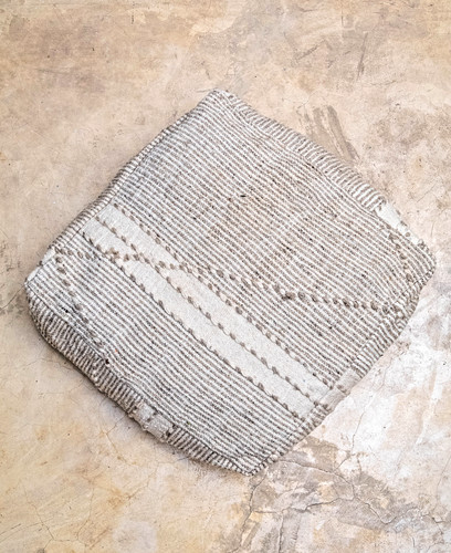 Moroccan kilim pouf - floor,