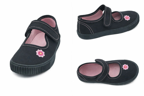Girls black flower - flower, school