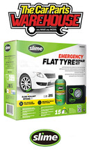 Slime Smart Emergency Flat Tyre Puncture Repair Sealant Kit & Air Compressor