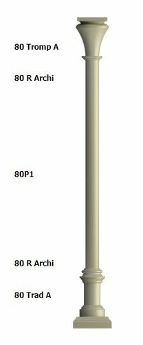 Aluminium decorative columns - decorative,