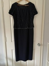 Debut Dress, 16, Navy Beaded