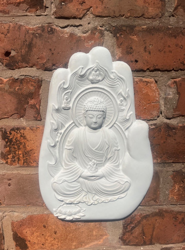 Large white buddha - white,