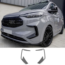 Front Aero Canard Loops for Ford Transit Custom 2024+ in Gloss Black