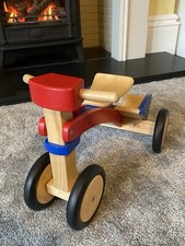 Wooden Ride On Toy Trike for Toddlers. John Lewis..Used.