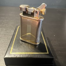 Vintage Colibri Silver Lighter roller Action Flint Lighter Spares or repair.