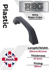 Door Grab Handle Black Plastic