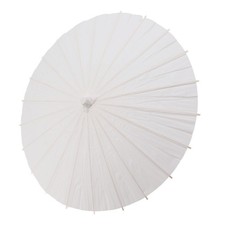Kids DIY Umbrella Elegant White Paper Parasol For Art Decoration