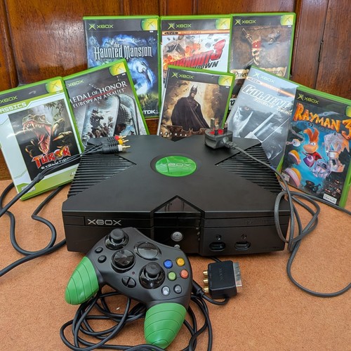 Original xbox console with - original,