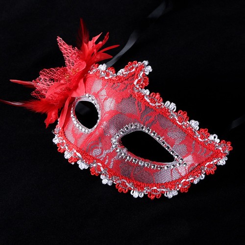 Side flower masquerade - flower,