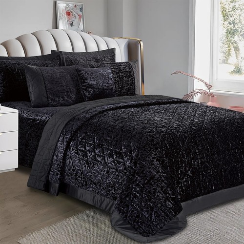 Piece luxury quilted crushed - 3,