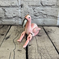 10cm Pink Flamingo Sitting