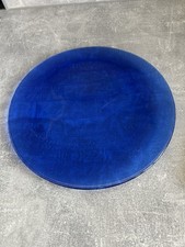 Cobalt Blue Glass Pizza Plate