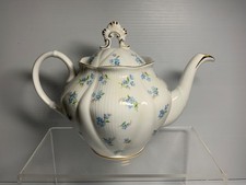 ROYAL ALBERT BLUE HEAVEN TEAPOT - SHELLEY DAINTY INTEREST